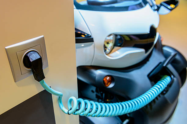 istock Charging of an electric car with power supply 532913111