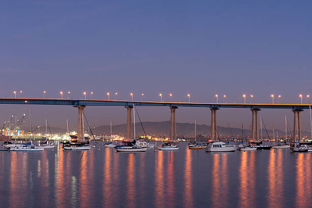 coronado bridge - san diego california bridge coronado beach outdoors foto e immagini stock