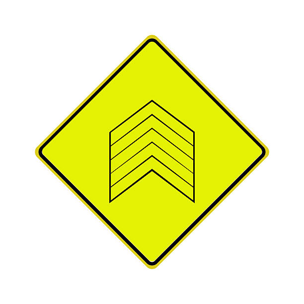 US road sign with military rank indication