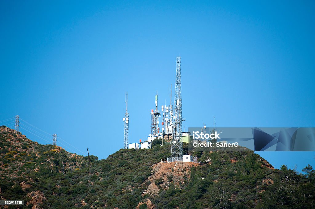 Communication Tower Communication Tower in Marmaris, Turkey 2015 Stock Photo