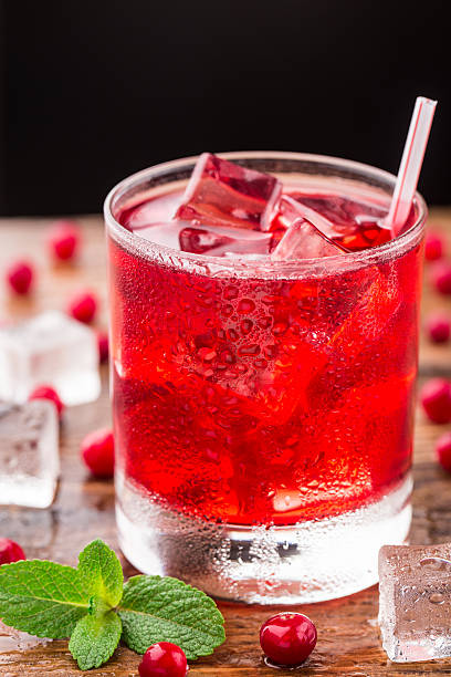 istock Cranberry cocktail with mint garnish. 532919337