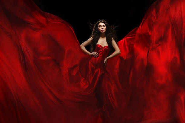 istock Beautiful woman in fabric 532933245