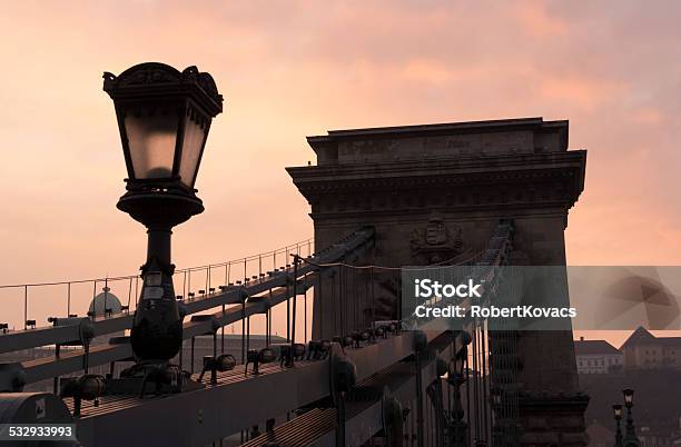 Bridge At Dusk Stock Photo - Download Image Now - 2015, Bridge - Built Structure, Budapest