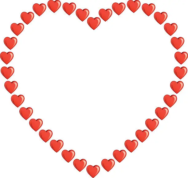 Vector illustration of Heart Of Hearts