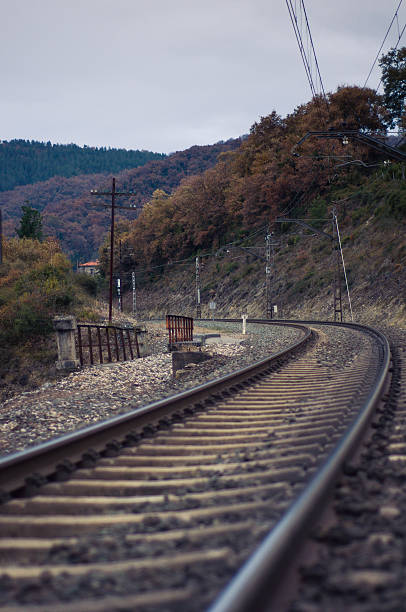 istock Railroad in rural landscape 532937407
