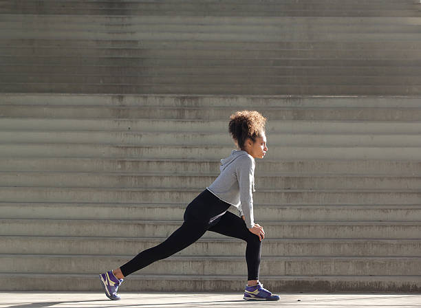 istock Young woman stretching workout 532937587