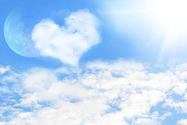 istock heart and moon the blue sky 532938393
