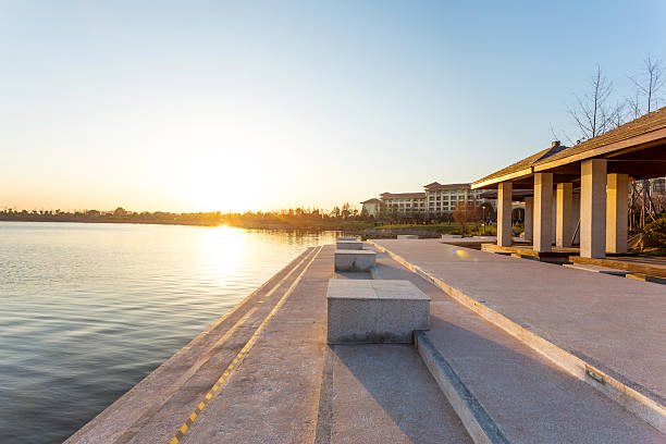 istock sunset skyline near resort lakeside 532939115