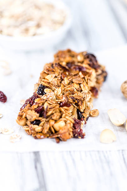 istock Homemade Granola Bars with Peanuts and Cranberries (selective fo 532949944
