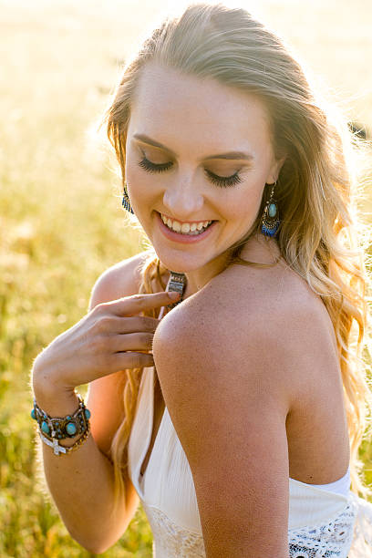 istock Golden hour glow and boho beauty 532951014