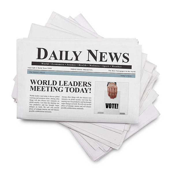 istock Daily news title on newspaper 532953353