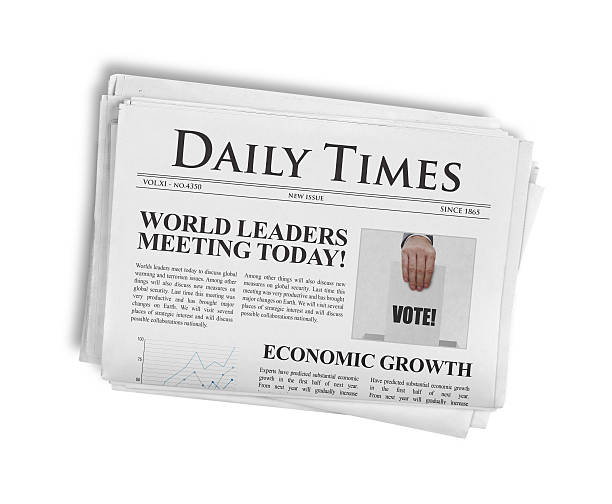 istock Daily times title on newspaper 532953357
