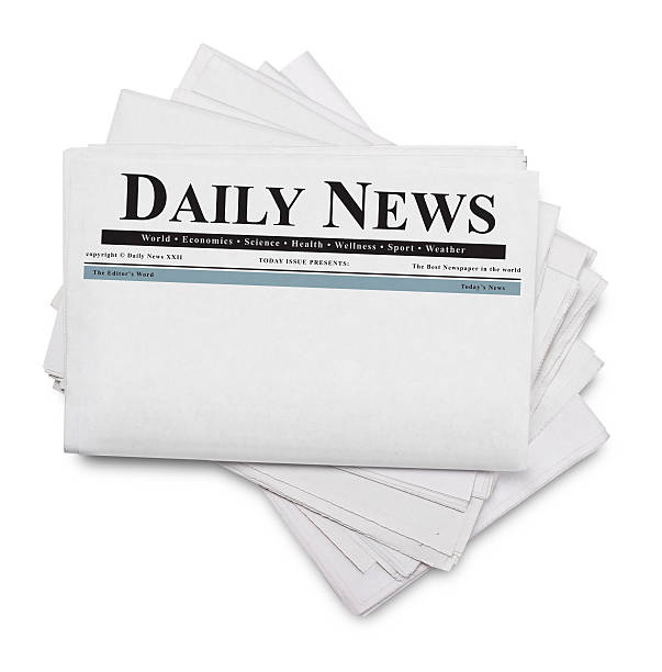 istock Daily news newspaper isolated on white 532953361