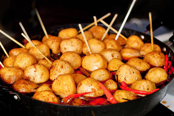 Hong Kong Fish Ball stock photo