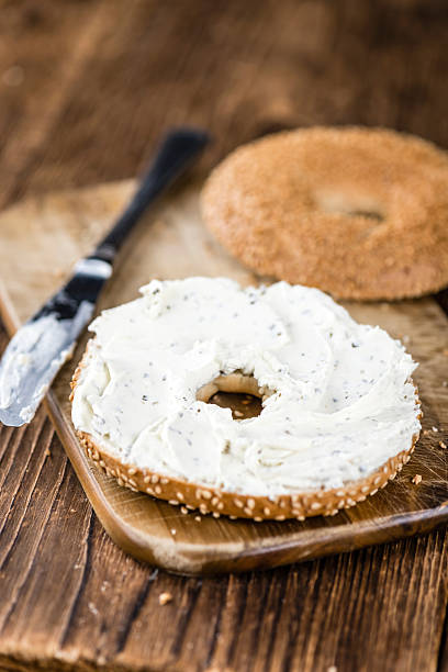 istock Homemade cream cheese Bagel 532955476
