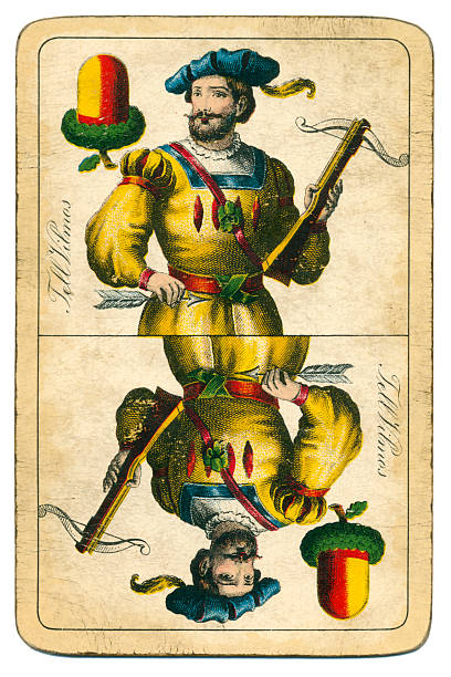 cavaleiro de nozes carta william diz hungria 1890 - william tell - fotografias e filmes do acervo