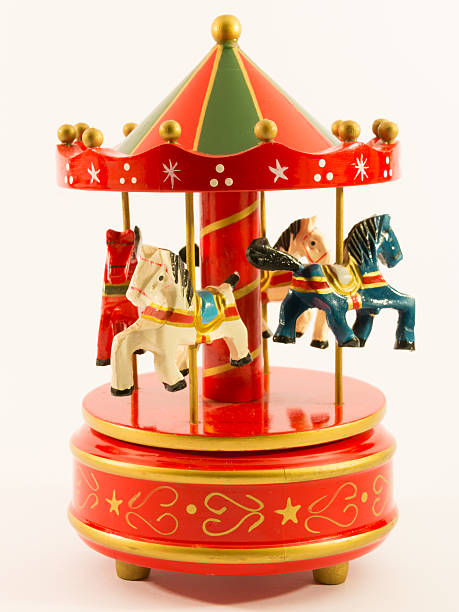 istock red merry-go-round horse carillon 532957177