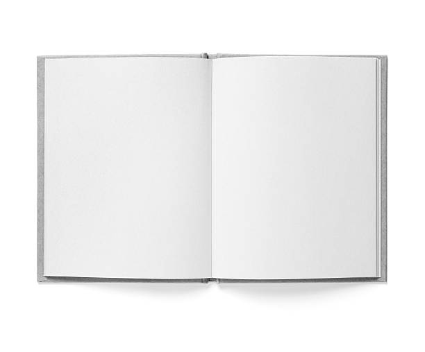 пустой книга - note pad open photograph scrapbook стоковые фото и изображения