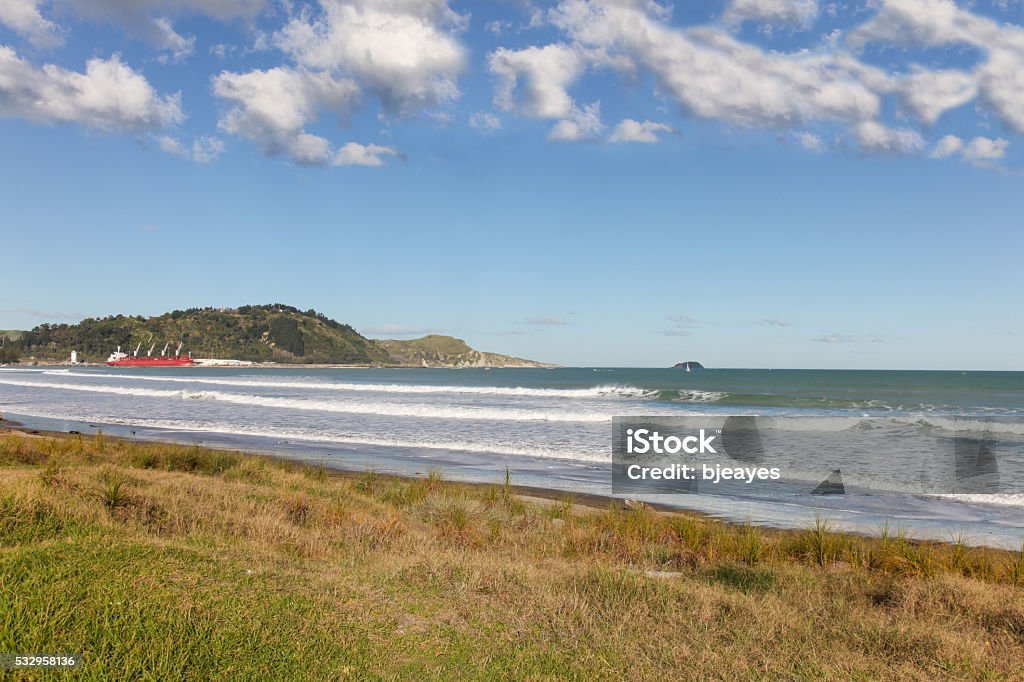 Gisborne - North Island New Zealand Beach at Poverty Bay - Gisbourne North Island of New Zealand Gisborne Stock Photo