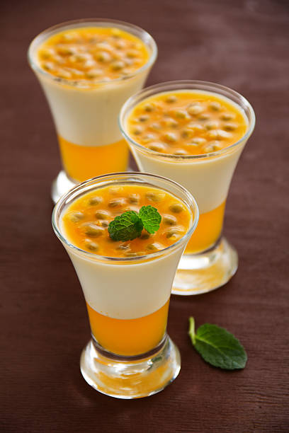 istock Panna cotta with passion fruit. 532958315