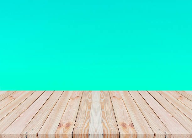 istock Wood table top on vintage background 532958892