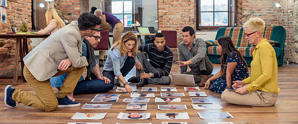 istock Advertising agency team choosing model for campaign 532959352