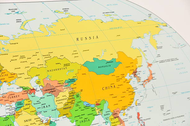 istock Map of Russia China 532959880