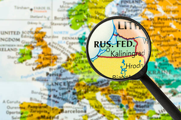 mapa de kaliningrado - kaliningrad - fotografias e filmes do acervo