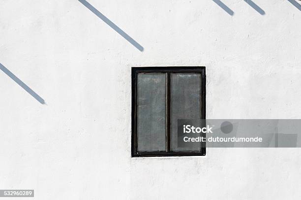 Window On White Wall Stock Photo - Download Image Now - 2015, Architecture, Backgrounds