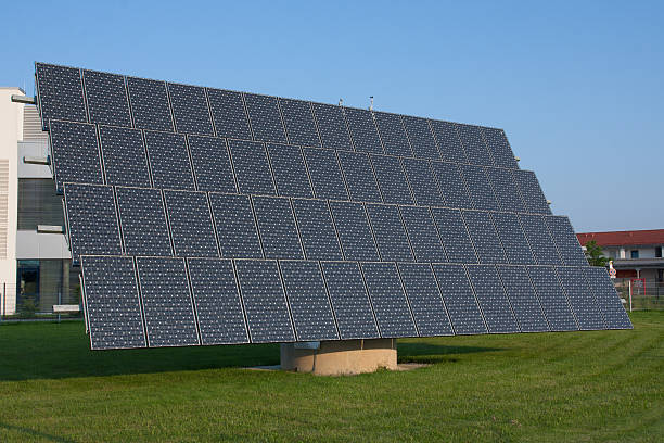 Solar Panel - Solar power plant stock photo