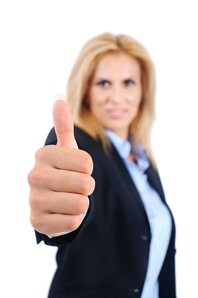 istock Isolated business woman 532960679