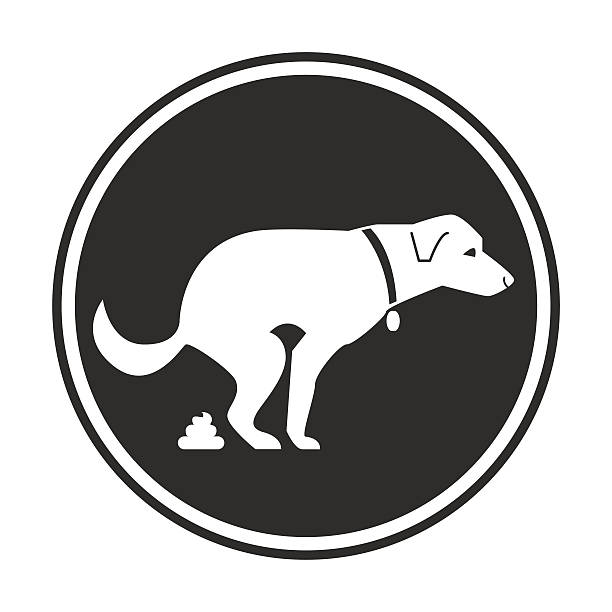 Dog Poop Sign vector art illustration