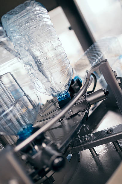 istock Water bottling factory interior 532970916