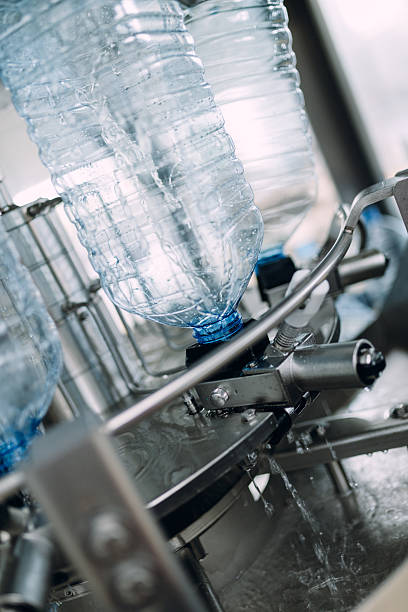 Water bottling factory interior