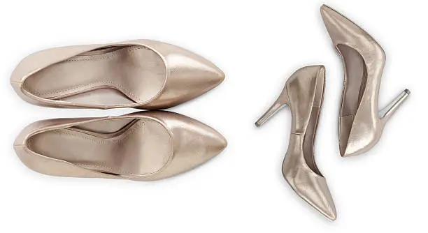 Photo of Platinum Pumps With Clipping Path