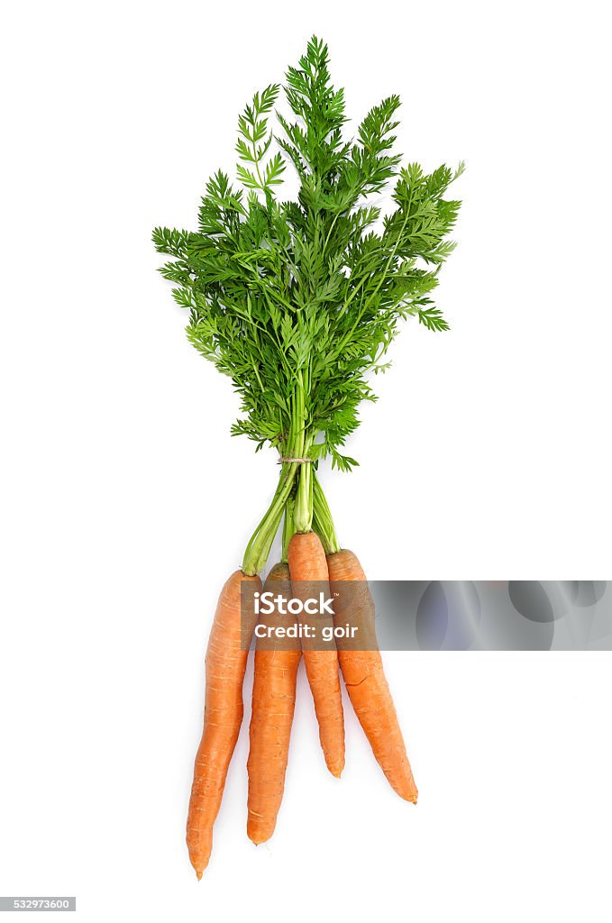 Fresh carrots Fresh carrots isolated on white Carrot Stock Photo