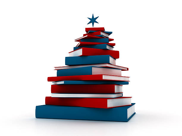 Pyramid of Books-Christmas Tree