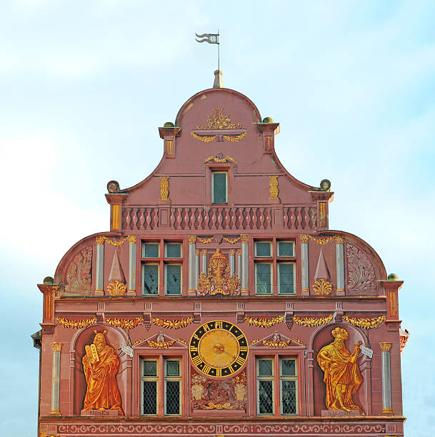 city hall, mulhouse, frankreich - mühlhausen stock-fotos und bilder