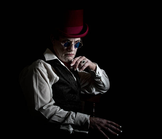 istock Mature man sitting dressed as a Count 532982051
