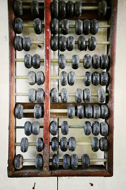 istock Fragment of old abacus close up 532982975