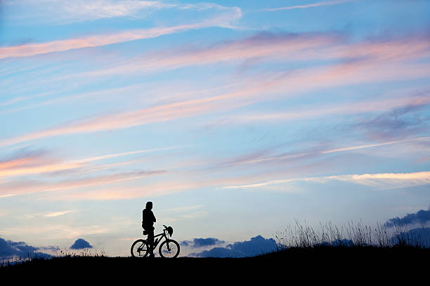 istock Man mountains mountain bike 532986163