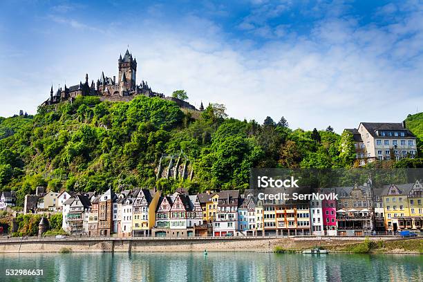 Town Of Cochem With The Imperial Castle Stock Photo - Download Image Now - Cochem, Rhineland-Palatinate, Reichsburg Castle