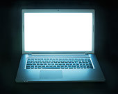 Glowing laptop