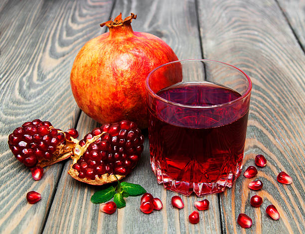 istock Glass of pomegranate juice 533008511