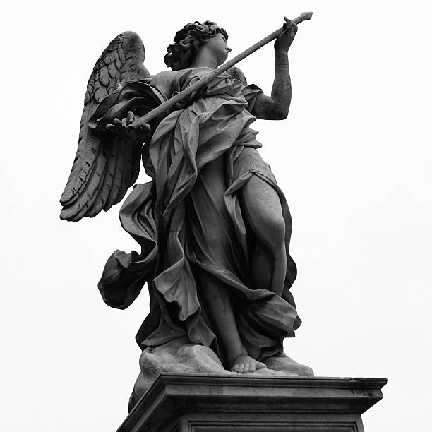 istock Sculpture of an angel with spear on Ponte Sant'Angelo 533009459