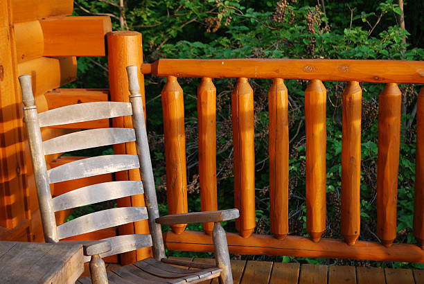 istock Rocking chair on a porch 533030827