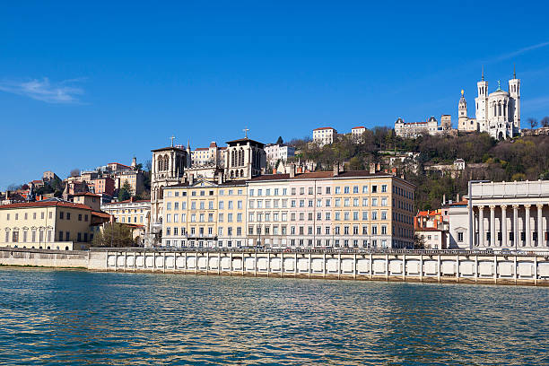 istock Honrizontal view of Lyon with Saone river 533032419