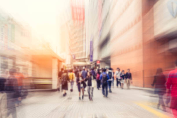 istock Blurred Crowd of People On Street 533042820