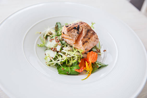 istock Tasty grilled fish and vegetables 533045288