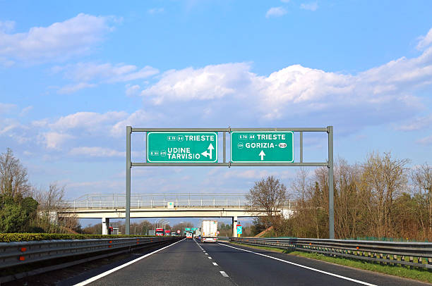 istock big road sign with directions 533046110